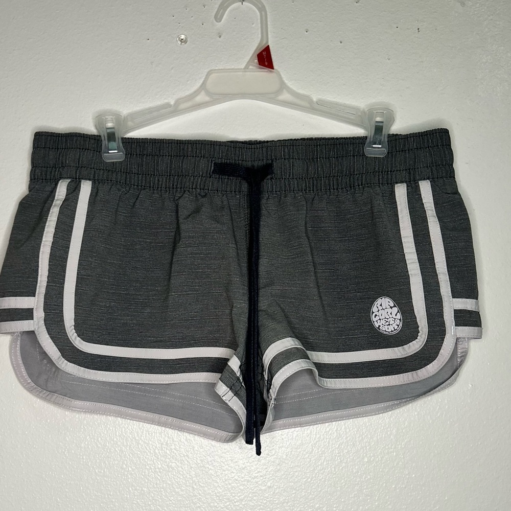 Rip curl grey white piping board shorts